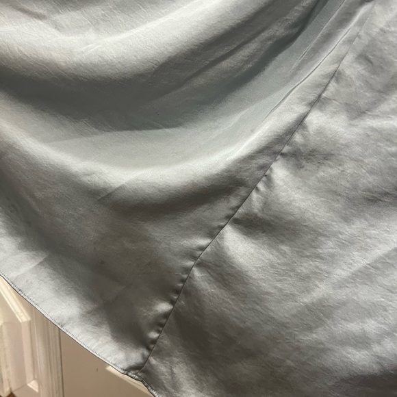 TOME Collective Blue Pleated Midi Dress Size 4 US $250 - Picture 5 of 8